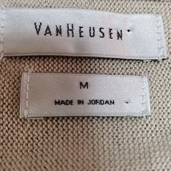 Van Heusen knit tunic,  Beige, medium. - Picture 7 of 9